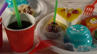 İçecekler lezzetli kek.