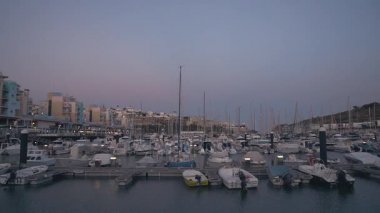 Görünüm marina ve port Albufeira, Algarve, Portekiz