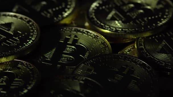 Bitcoin БТД новий віртуальний Інтернет Cryptocurrency — стокове відео