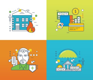 Konsept illüstrasyon - sigorta, ödeme.