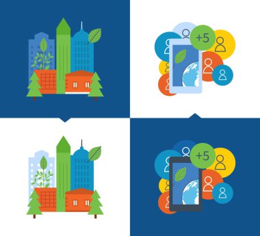 Kavram - çevre projeleri, ekolojik şehir, yerleşim, ekoloji ve koruma.