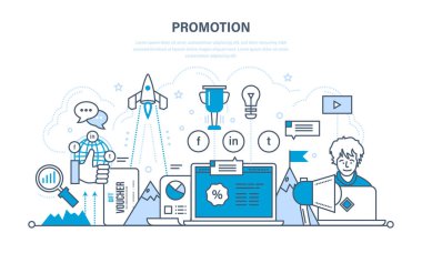 Devam eden iş ve iş, başarı, promosyonlar, Hizmetleri.