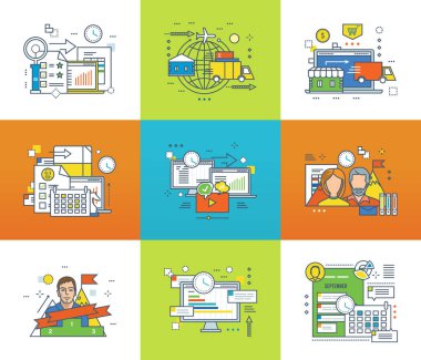 İstatistikleri ve analizi, alışveriş, planlama, pazarlama, yönetim, iletişim, takım çalışması