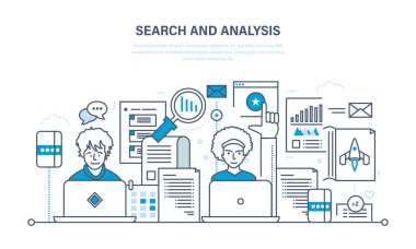 Arama ve bilgi, pazarlama, araştırma, istatistik analytics analizi.