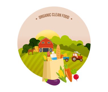 Organik temiz gıda, çiftlik ve tarım arazileri, bahçeli Köyü.