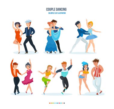 Performans dansları, vals, tango, bale, samba, popüler, çiftler hip-hop dans.