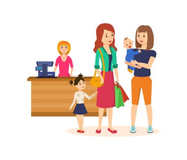 İnsanlar bakkal, satın alınan mal ve yürümek-den geçerek alışveriş merkezi.