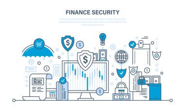 Finans ve ödeme güvenlik, nakit mevduat, satın alma ve para transferleri.