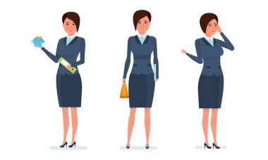 Ofis çalışanı müşterilerle telefon, araştırma istatistikleri, iletişim kurmak için kullandığı hesaplar.