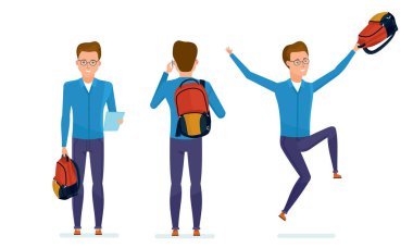 Öğrenci sınıfları için hazırlar, telefonla iletişim kurar, başarı sevinir.