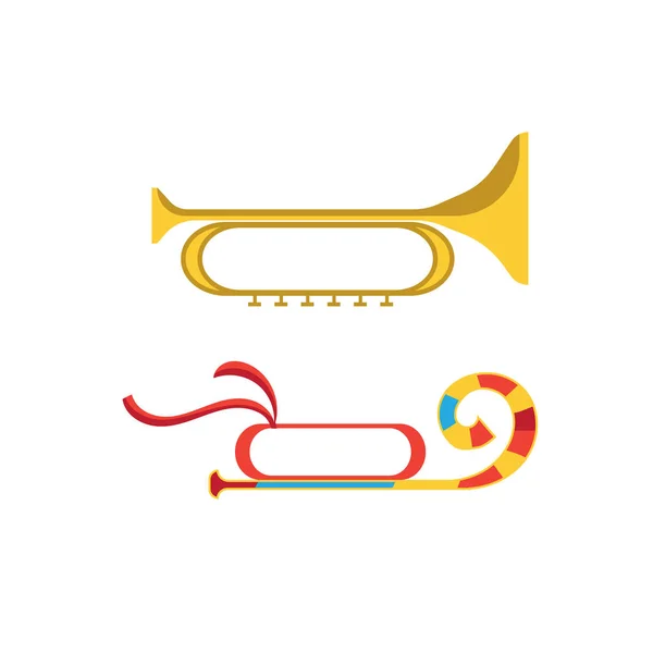 Instrumento musical festivo en forma de tubos musicales . — Archivo Imágenes Vectoriales
