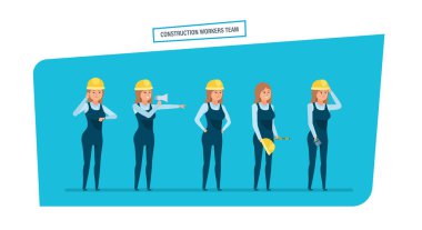 İnşaat Mühendisleri işçi takım. İş belgeleri, arşiv, projeler.