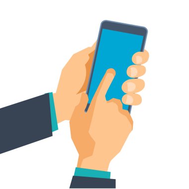 El telefon tutar. Yazılım smartphone. Mobil uygulamalar.