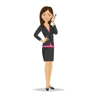 Evet, iletişim, güzel kız, ofis çalışanı, sorular karar verir..