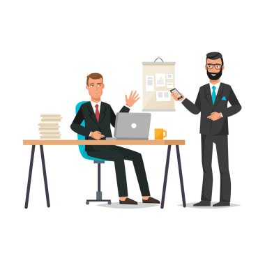 Ofis çalışanı, meslektaşım çalışma kurulu ile birlikte, çalışan ekip çalışması söz.