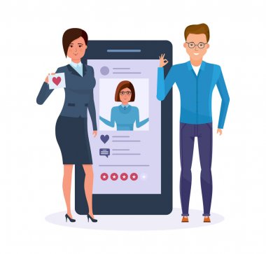 Mobil uygulamalar. SMS mesajý, e-posta. Sosyal ağ, sistem değerlendirme fotoğraf.