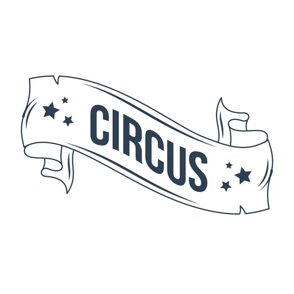 Saudação e convite para o desempenho do circo, show performance, cartaz . — Vetor de Stock