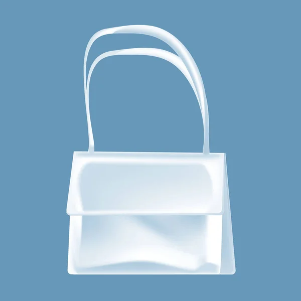 Sac de mode femme. Mocapes de sacs pour femmes. Couverture cosmétique blanche . — Image vectorielle