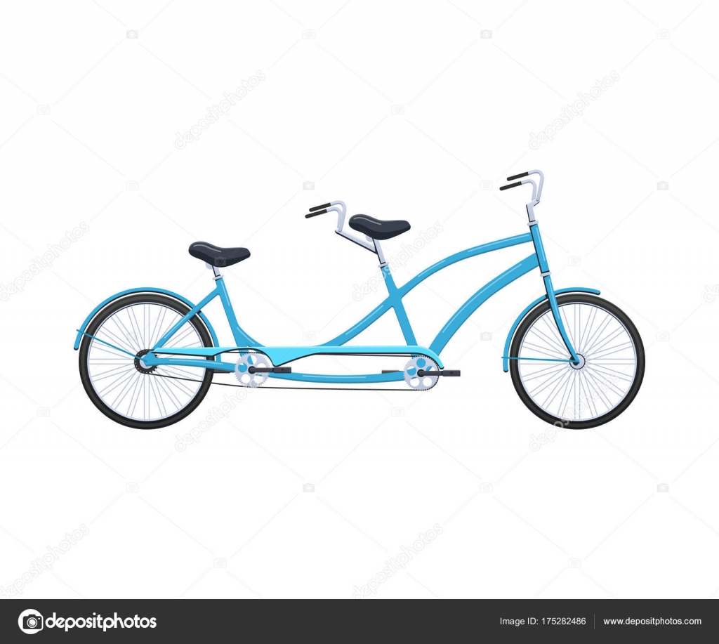Veh culo de bicicleta retro en t ndem de verano para el transporte