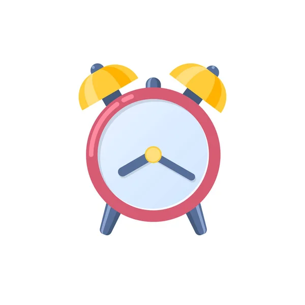 Väckarklocka-ikonen, vakna tid i skolan och på arbetet. — Stock vektor
