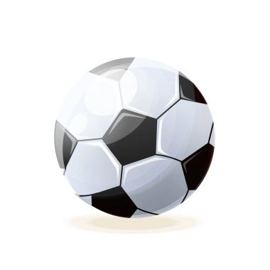 Futbol oynamak için güzel gerçekçi klasik, futbol topu,.