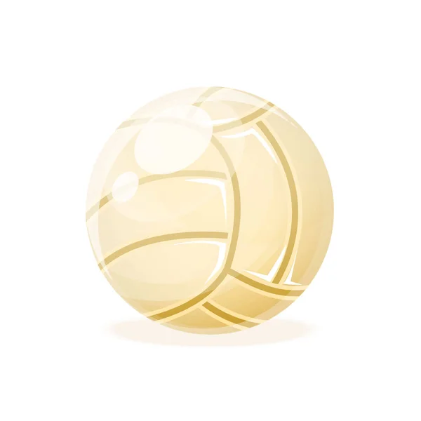 Schöner realistischer Klassiker, Volleyball, zum Spielen. — Stockvektor