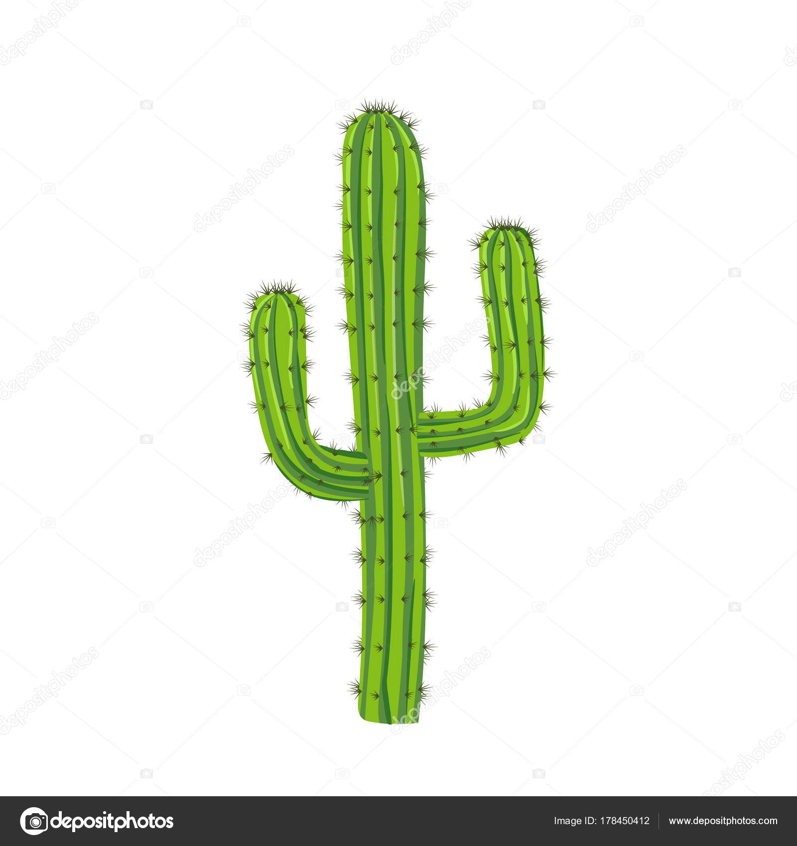 Imagens vetoriais Xilogravura cactus