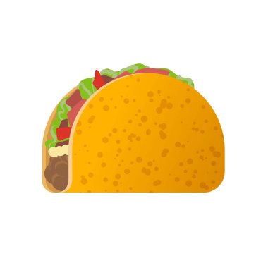 Meksika geleneksel çanak - Taco. Lezzetli yemek yeme. Meksika'ya seyahat.