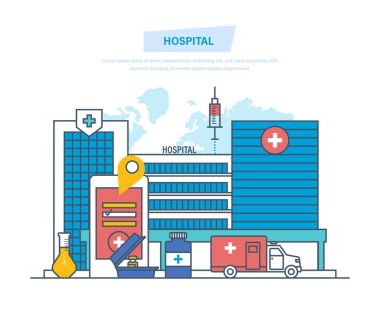 Hastane Binası, sağlık sistemi, sağlık tesisi, Emanet, ilk yardım, ambulans.