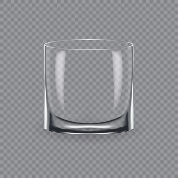 Šablona rozložení, prkénko, prázdné sklo, hrnky, pro pití whisky. — Stockový vektor