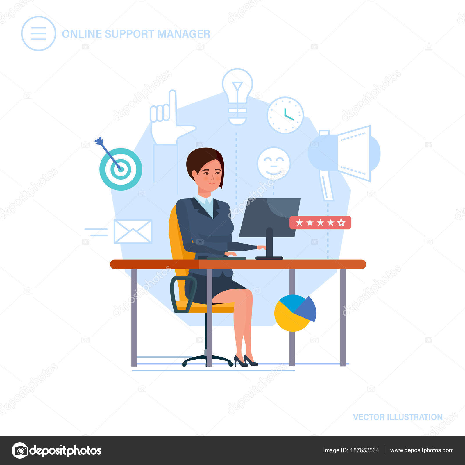 Online Support Manager Call Center Consultation Communications