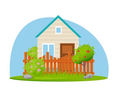 Eko çiftlik, arsa, arazi ve ağaçlar ile Bahçe evi.