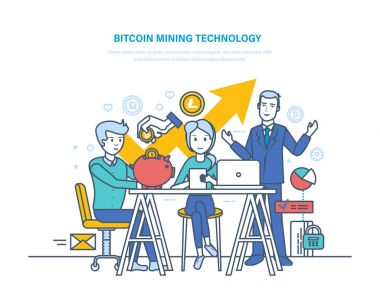 Teknoloji, ayıklama ve bitcoins, finansal kazanç alınmasından madencilik Bitcoin.