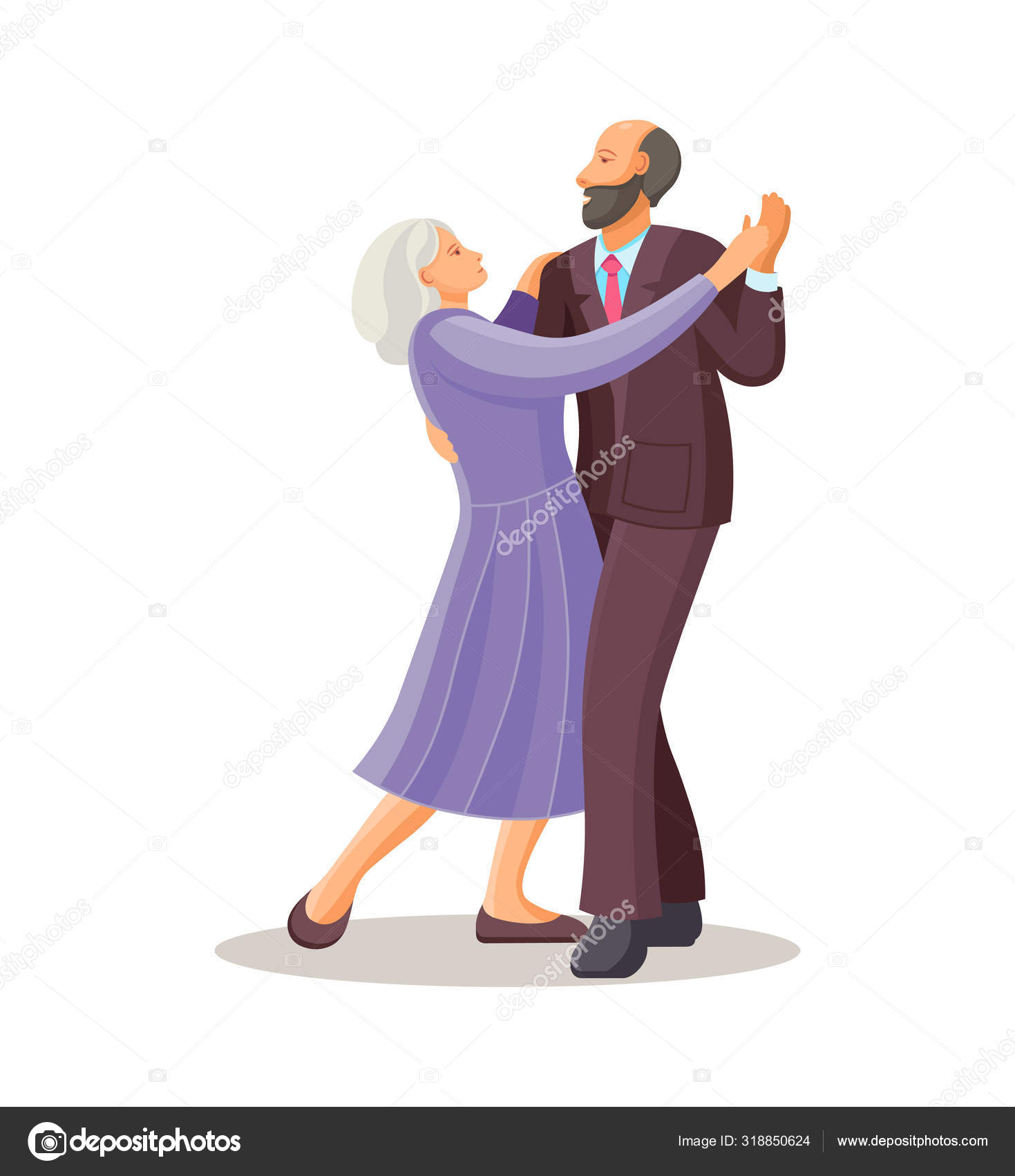 Person people vector illustration dance party woman and man. Happy