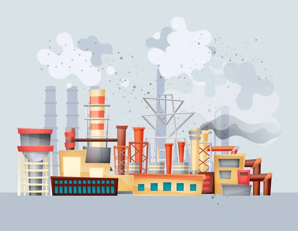 Contaminación ambiental por vector de residuos sucios industriales — Vector de stock