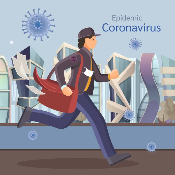 Coronavirus in China. Neues Wuhan Coronavirus 2019-ncov. — Stockvektor