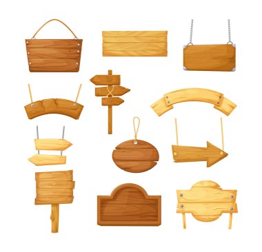 Tahta levhalar boş, tahta veya tabelalar boş..