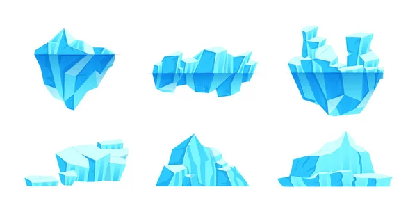 Paesaggio invernale antartico per illustrazione del vettore del fumetto di progettazione del gioco — Vettoriale Stock