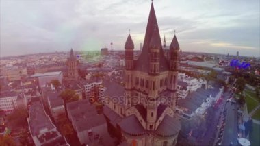 Köln şehir havadan görünümü