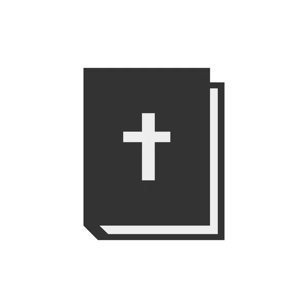 Ікона Біблія на ізольованому білому тлі — стоковий вектор