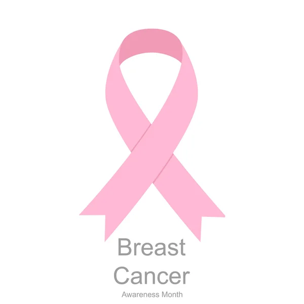 Rózsaszín szalagok Breast Cancer. Nők egészségügyi — Stock Vector