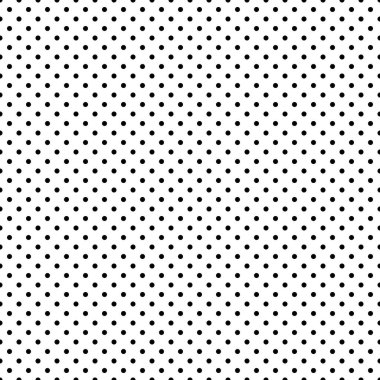 Beyaz bir arka planda kesintisiz polka noktalı desene