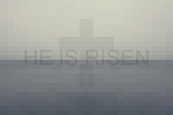 Illustration for the day of Christ's resurrection background with cubes