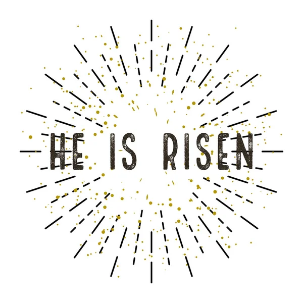 Illustration for Easter Christ is Risen! White background — Stock Vector