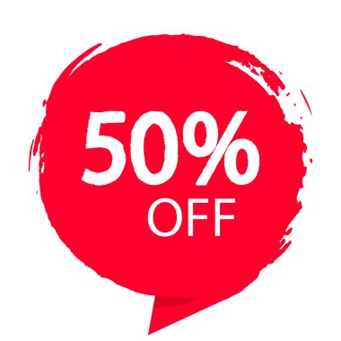 Etiket özel indirim, grunge tarzı. vektör çizim