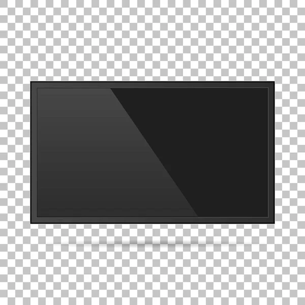 TV, pantalla en una ilustración de vector de fondo aislado — Vector de stock