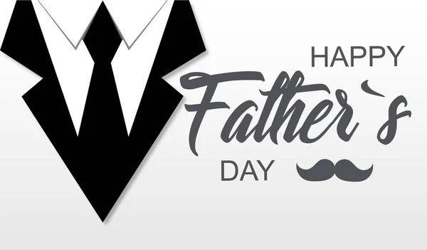 Happy fathers day. stylish design and flat design — Stock Vector