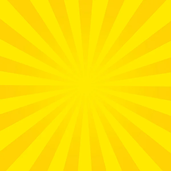 Rayos de sol, fondo de verano de color naranja, ilustración vectorial — Vector de stock