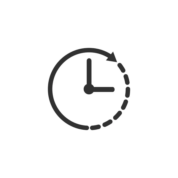 Icono del reloj, el tiempo de este vector ilustración sobre un fondo blanco — Vector de stock