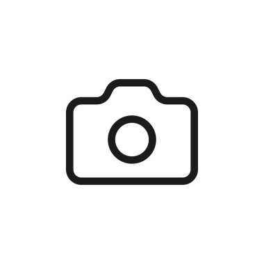 Modern fotoğraf makinesi her amaç için izole edilmiş ikon, harika illüstrasyon tasarımı.